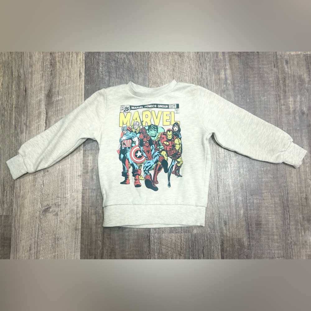 Boys 3T Marvel Pullover Crewneck Sweatshirt
